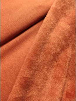 egyszínű warmkeeper /szőrös szabadidő anyag /rozsda