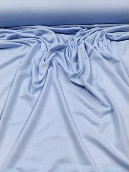 egyszínű elasztikus viszkóz jersey /égkék