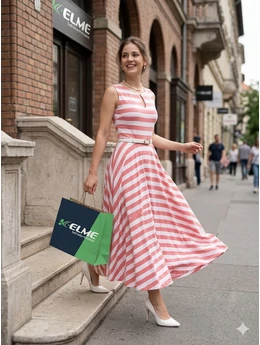 mintás 100% pamut jersey /csíkos (26mm) /mályva