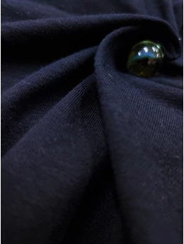 elasztikus egyszínű pamut jersey /éjkék
