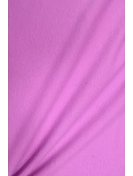 Lila-fuxia egyszínű 95% pamut 5% elasztán, 180cm széles elasztikus futter.