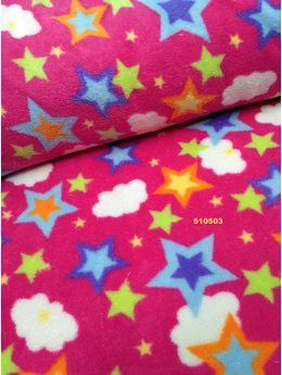 mintás wellsoft /színes csillagok /pink
