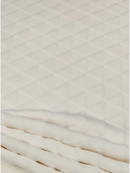jacquard mintás sherpa /háromszög 5,4cm*5cm /krém