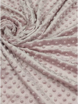 minky dot /rose gold