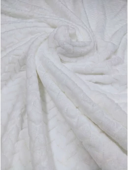 jacquard mintás wellsoft /halszálka mintás (egy sáv 4cm) /fehér