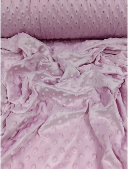 minky dot /dirty pink