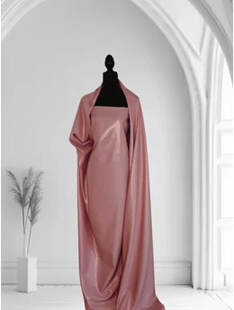 egyszínű barbie anyag /foilos csillogás /dirty pink