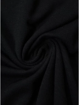 egyszínű viszkóz jersey /fekete