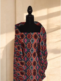 mintás pamut voile /lurex szálas /színes afrikai mozaik (egy mozaik 7,5cm×10,5cm)