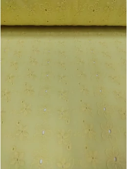 madeira anyag /kisvirágok sorban (egy sáv 2.9cm) /világossárga