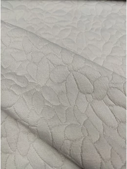 kötött hatású anyag /virág mintás /beige