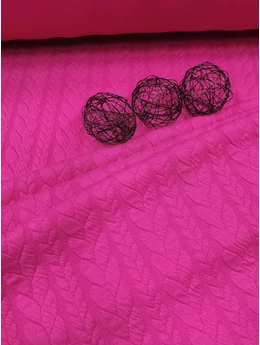 kötött hatású anyag /csavart mintás /pink