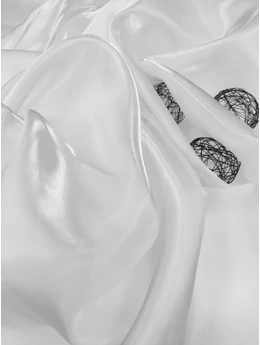 szatén organza /150cm széles /fehér