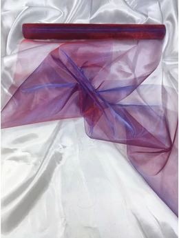 organza /37cm széles /színjátszós lila (10 yard)