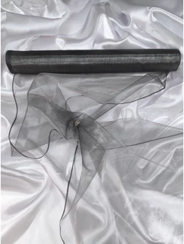 organza /37cm széles /szürke (10 yard)