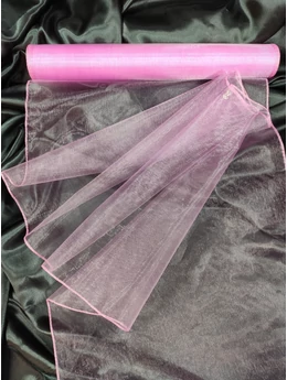 organza /37cm széles /pink (10 yard)