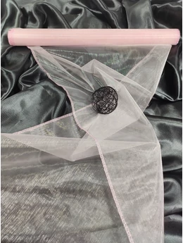 organza /37cm széles /halvány rózsaszín (10 yard)