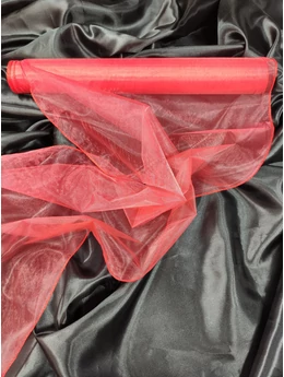 organza /37cm széles /piros (10 yard)