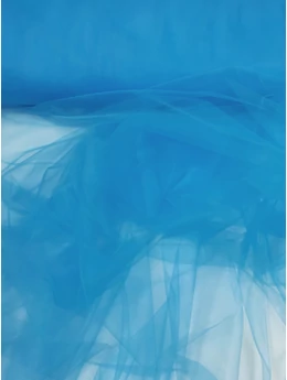 puha tüll /300cm széles /élénk türkiz