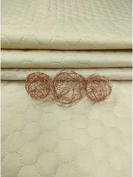steppelt anyag /vízlepergetős /méhsejt mintás (méhsejt 3,4cm×3,4cm) /beige