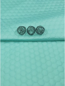 steppelt anyag /vízlepergetős /méhsejt mintás (méhsejt 3,4cm×3,4cm) /menta