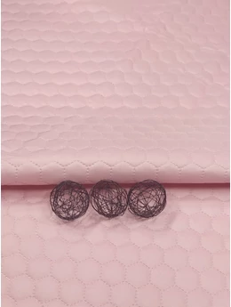 steppelt anyag /vízlepergetős /méhsejt mintás (méhsejt 3,4cm×3,4cm) /flamingó rózsaszín