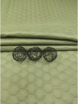 steppelt anyag /vízlepergetős /méhsejt mintás (méhsejt 3,4cm×3,4cm) /oliva
