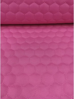 steppelt anyag /vízlepergetős /méhsejt mintás (méhsejt 3,4cm×3,4cm) /pink