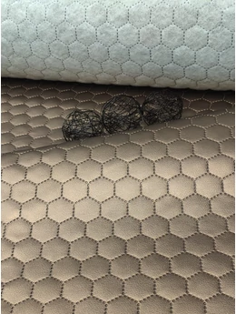 steppelt textilbőr anyag /vízlepergetős /méhsejt mintás (méhsejt 3,4cm×3,4cm) /metál /bronz