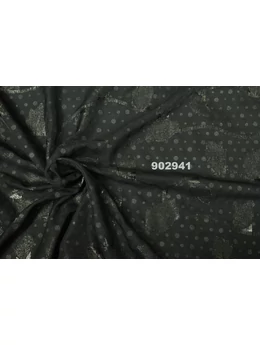 jacquard muszlin /flitteres /fekete(FÉLMÉTER)
