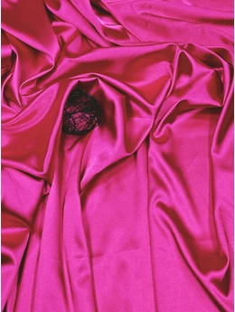 egyszínű elasztikus szatén /fuxia