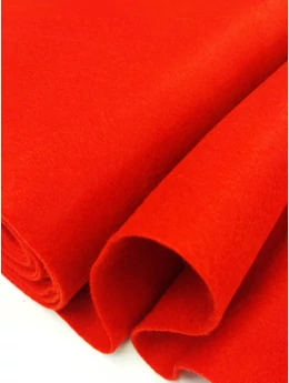 egyszínű filc /piros /90cm széles(FÉLMÉTER)
