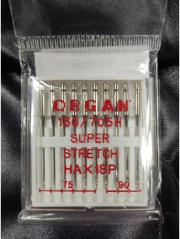 ORGAN super stretch háztartási varrógéptű készlet (130/705 H) /nikkel /75-90
