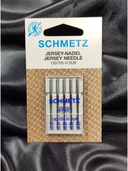 SCHMETZ jersey háztartási varrógéptű készlet (130/705 H-SUK) /nikkel /70-80-90