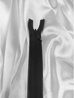 rejtett cipzár 18cm (RT0 /20mm) /műanyag /fekete