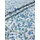 mintás pamutvászon /kék virágtenger (legnagyobb virág 1,7cm×2cm) /törtfehér(FÉLMÉTER)