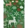 mintás pamutvászon /karácsonyi mintás díszek (fehér mintás fenyőfa 9.4cm×10.8cm) /sötétzöld-piros(FÉLMÉTER)