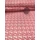 mintás pamutvászon /népi fehér virágok (legnagyobb virág levéllel 2cm×1.7cm) /piros(FÉLMÉTER)