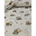 mintás pamutvászon /traktorok és munkagépek (traktor 6,6cm×5,3cm) /világos beige(FÉLMÉTER)