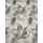 mintás LONETA vastag vászon DIGITAL PRINT /kavicsok virággal (leghosszabb virág 17cm×9cm) /drapp-szürke(FÉLMÉTER)