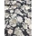 mintás LONETA vastag vászon DIGITAL PRINT /nagy virágos (legnagyobb virág 16.5cm×16.5cm) /sötétszürke(FÉLMÉTER)