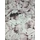 mintás microfiber /mályva virágzás (kinyílt virág 25cm×19cm) /fehér(FÉLMÉTER)