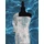 mintás 100% pamut jersey /kék csokrok /törtfehér(FÉLMÉTER)