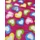 mintás wellsoft /szines szivek /pink(FÉLMÉTER)