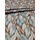vízlepergetős mintás vastag vászon DIGITAL PRINT /canvas /Pompadour tollak (barnás nagy toll 12,5cm×4,3cm) /púder(FÉLMÉTER)