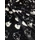 mintás wellsoft /fekete-fehér cicafejek (fehér cicafej 4,2cm×3,1cm) /fekete(FÉLMÉTER)