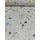 vízlepergetős poliészter abrosz anyag /mezei virágok (búzavirág fej 3,9cm×2,8cm) /melange szürke(FÉLMÉTER)