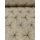 vízlepergetős poliészter abrosz anyag /ragyogó szirmok (1 szirom 7,8cm×6,3cm) /melange drapp(FÉLMÉTER)