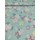 egyoldalas mintás frottír /pasztell virágok (legnagyobb sárga virág 6cm×5.7cm) /világos menta(FÉLMÉTER)