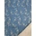 műirha /virágok bogyóval (virágfej 1.5cm×1.5cm) /sötét petrolkék(FÉLMÉTER)